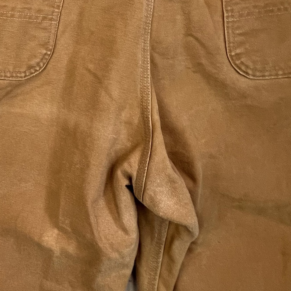 Vintage Mens Carhartt Double Knee Duck Canvas Bib Overalls - Picture 10 of 16